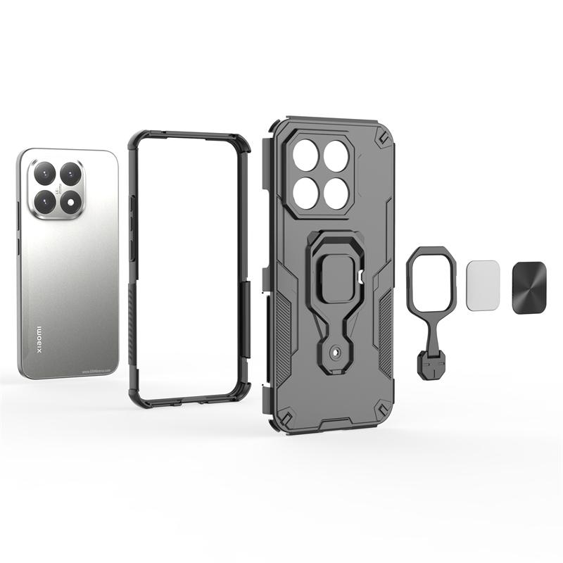 Чехол-держатель для телефона для Xiaomi 15T Чехол Тяжелая броня Задняя крышка для телефона для Xiaomi 15T Pro Противоударный чехол для телефона для Xiaomi 15T Чехол