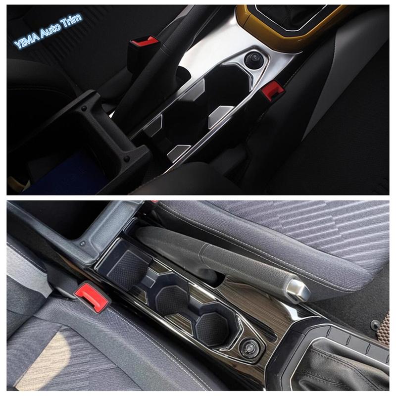 Stainless Steel Gear Shift Panel Decoration Stickers Cover Trim Fit For VW Volkswagen Polo LHD Accessories