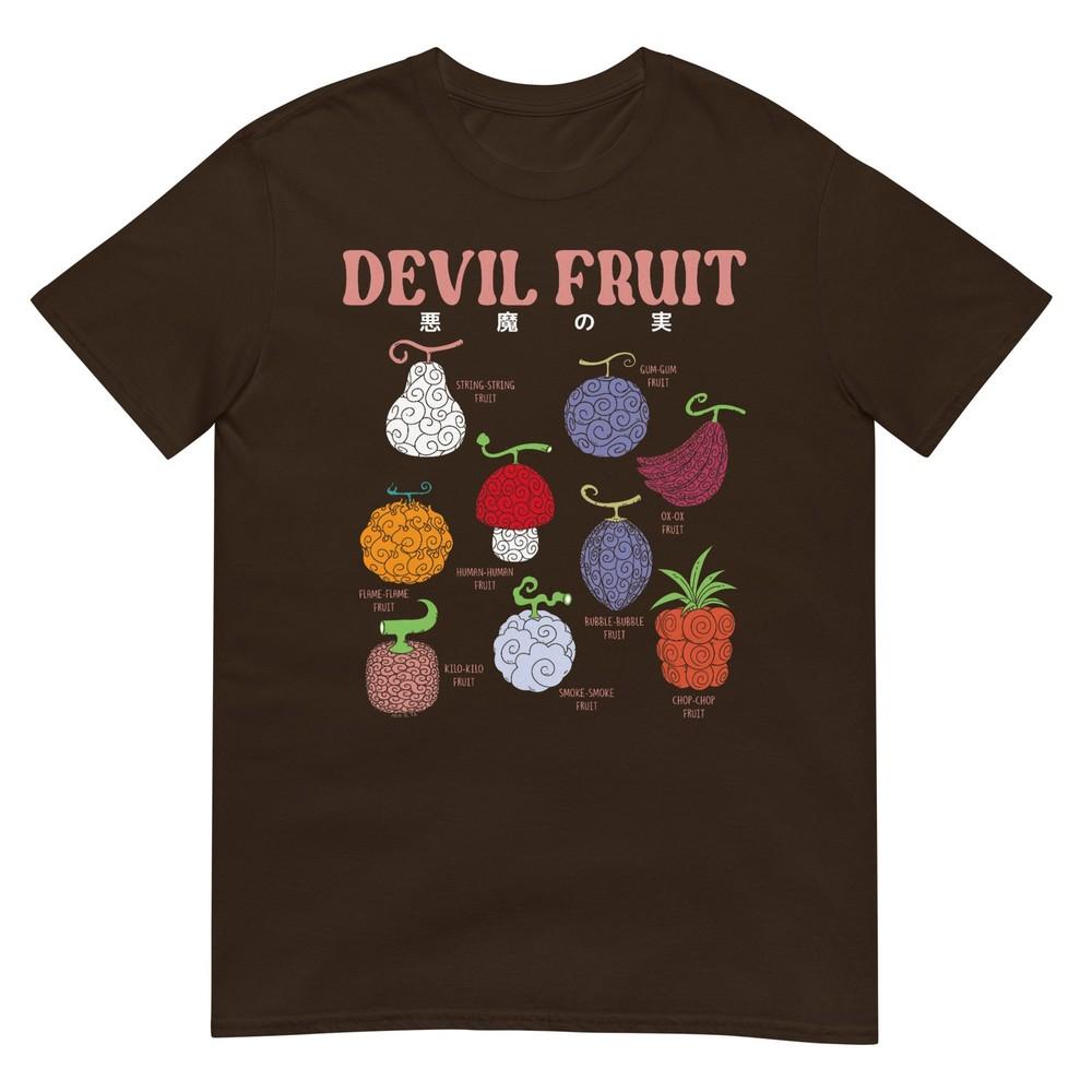 One Piece Anime Devil Fruit Varieties Illustration TShirt