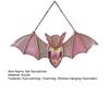 Bat Stained Glass Sun Catcher Translucent Acrylic Wall Art Light Hanging Decoration Handmade Catcher