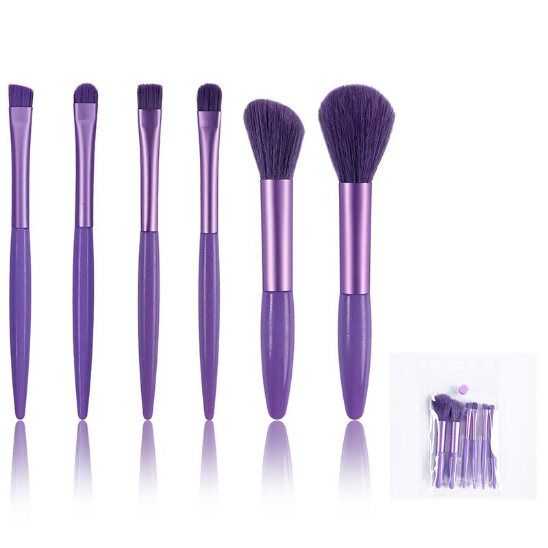 6 Soft-bristled Makeup Brush Set, Portable Eye Shadow Brush, Blush Brush, Beauty Tools, Makeup Brush with Strong Ability To Pick Up Powder