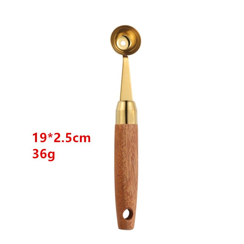 Прочная ложка для арбуза, кухонная ложка из нержавеющей стали, антидеформируемая, для фруктов, ложка для мороженого с ручкой, портативная