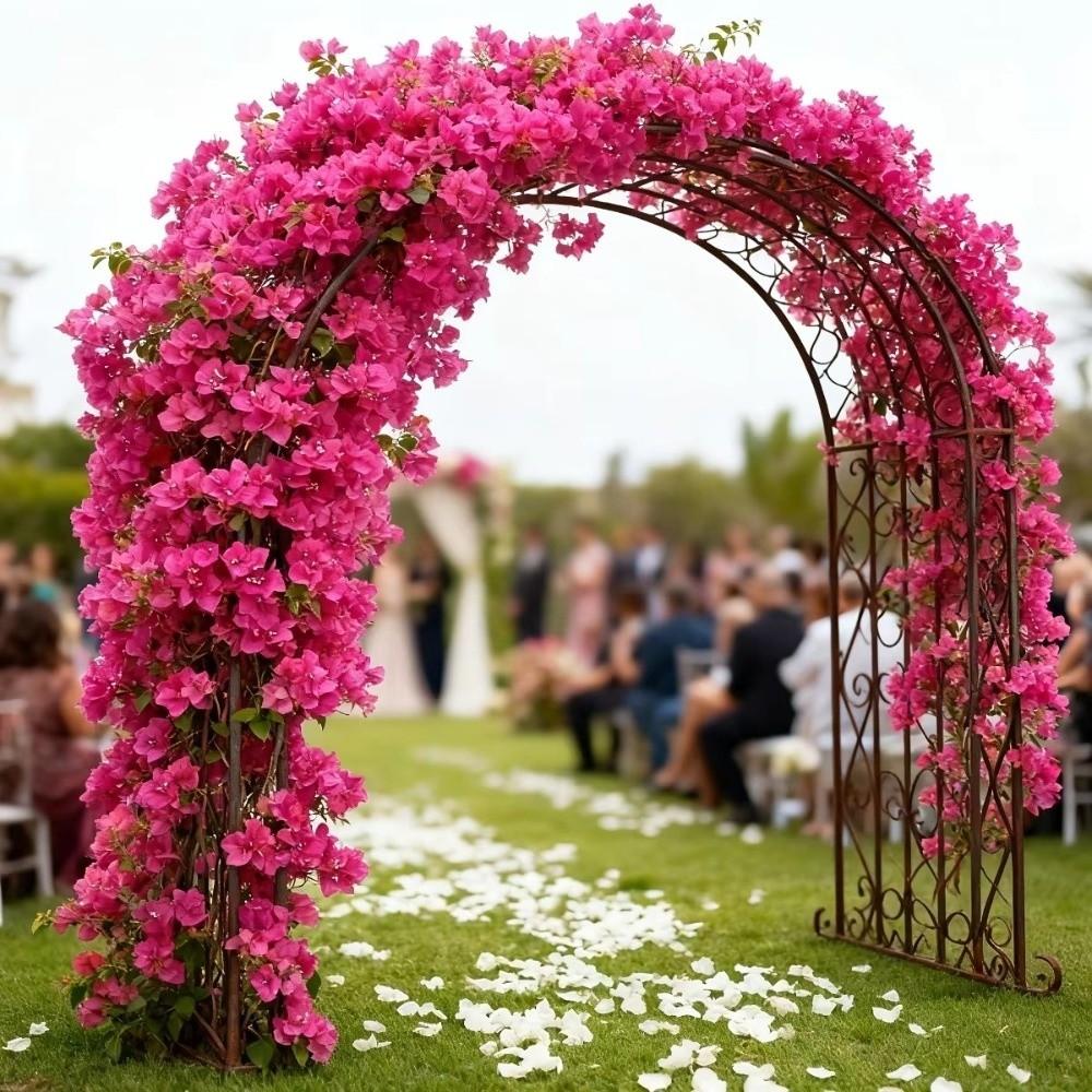 1PC Realistic Artificial Flowers UV Resistant Fake Silk Silk Bougainvillea Blossom Tree Branch 80cm Long Trailing