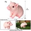 Oenux Farm Model Pig Hen Rabbit Shiba Inu Goat Action Figures Poultry Animals Figurine PVC Miniature Home Decor Lovely Kids Toy