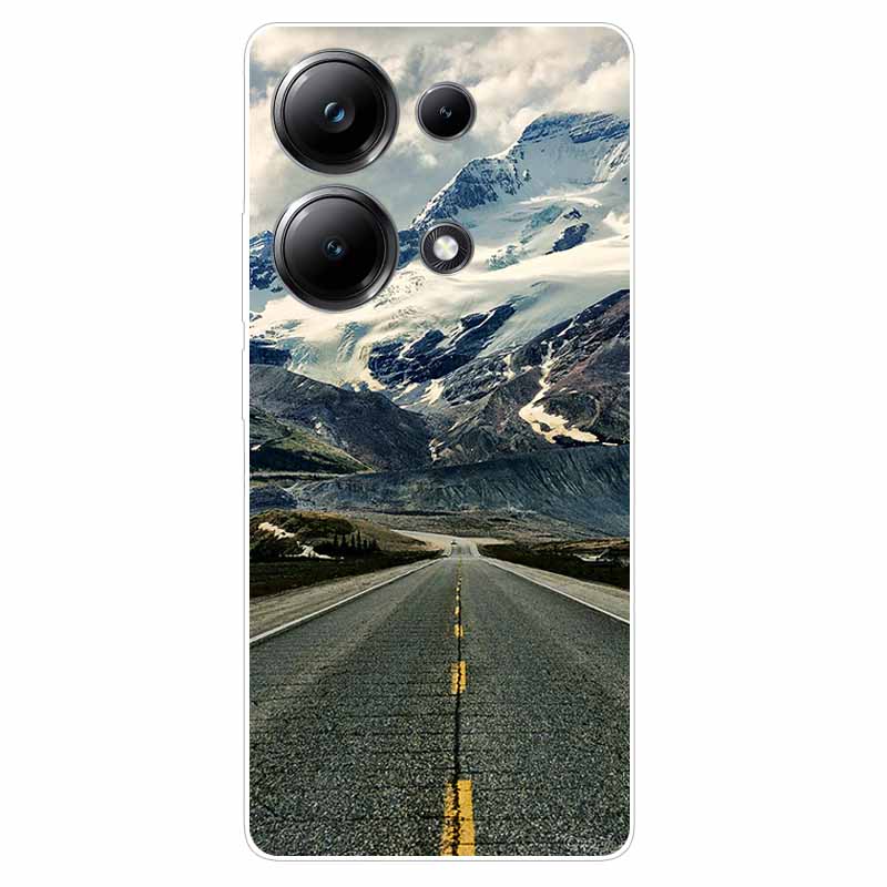 Beautiful Phone Cases for Xiaomi Redmi Note 13 4G Case Clear Bumper Soft TPU Silicon Cover for Redmi Note13 4G Protection Shells
