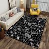 Candy Pattern Black Carpet Design suitable as a non-slip mat for the living room or bedroom sofa