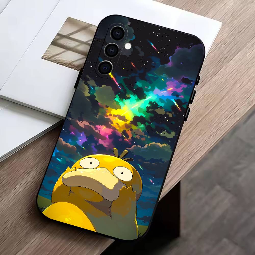 Cool-P-duck Phone Case Black Silicone Soft For Samsung Galaxy A73,A72,A71,A70,A53,A52,A51
