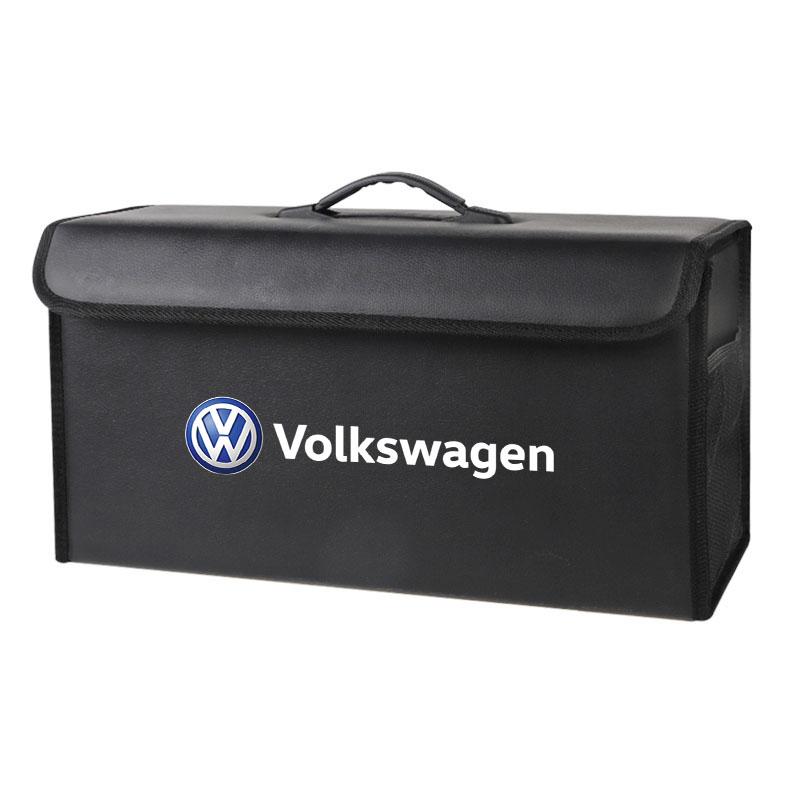 2026 Горячий Для Автомобиля Volkswagen VW Сумка-органайзер для Хранения в Багажнике Кожаный Ящик для Порядка Для VW GTI Polo Golf Passat Tiguan Arteon Touareg