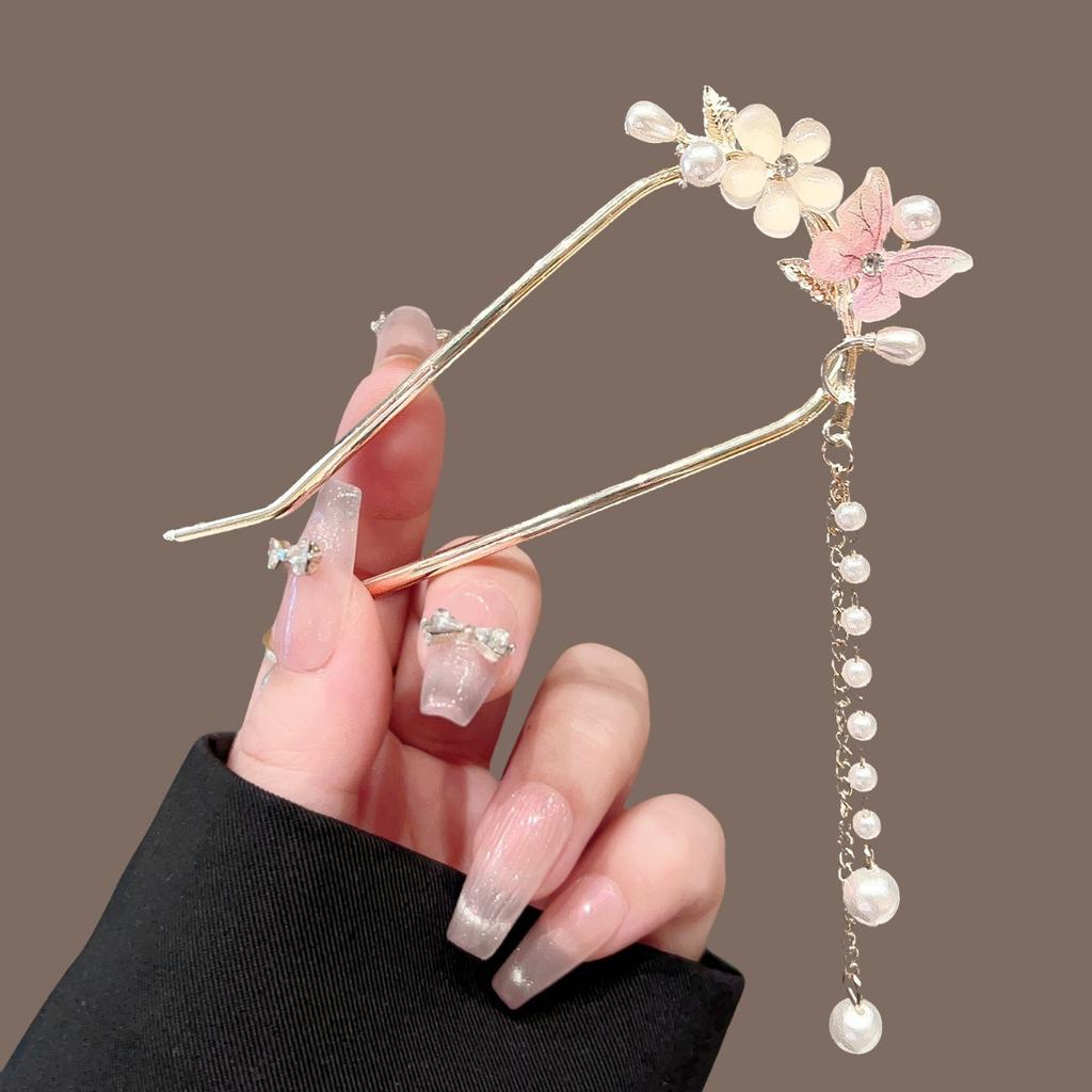 Элегантный китайский стиль заколка для волос кисточка палочка для волос традиционный цветочный дизайн прическа аксессуар женские ювелирные изделия шпилька игла для волос