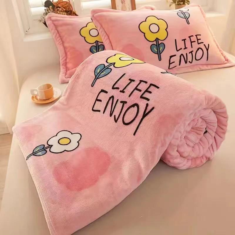 Фланелевый плед и простыня двойного назначения: Плотное, Теплое, Зимнее и Всесезонное Одеяло для Общежития или Дома, Одинарное/Двуспальное