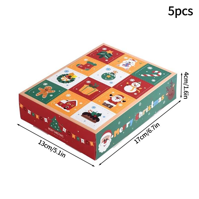 Christmas Gift Blind Box 24 Grids Surprise Christmas Party Favors Packaging Box 24 Days Christmas Advent Calendar New Year Gifts