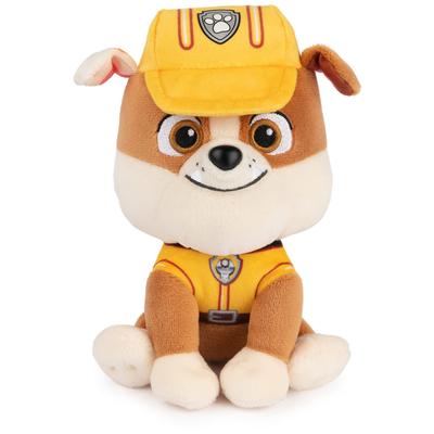 Официальная мягкая игрушка PAW Patrol Rubble в фирменной строительной форме, мягкое животное для детей от 1 года и старше, 6" (Стили могут отличаться)