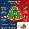 24 Days Christmas Countdown Blind Box, DIY Building Blocks Xmas Tree Pendant Ornaments, Holiday Surprise Gift for Children
