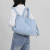 Casual Large Capacity Nylon Shoulder Bag For Women With Drawstring And Multiple Carrying Styles