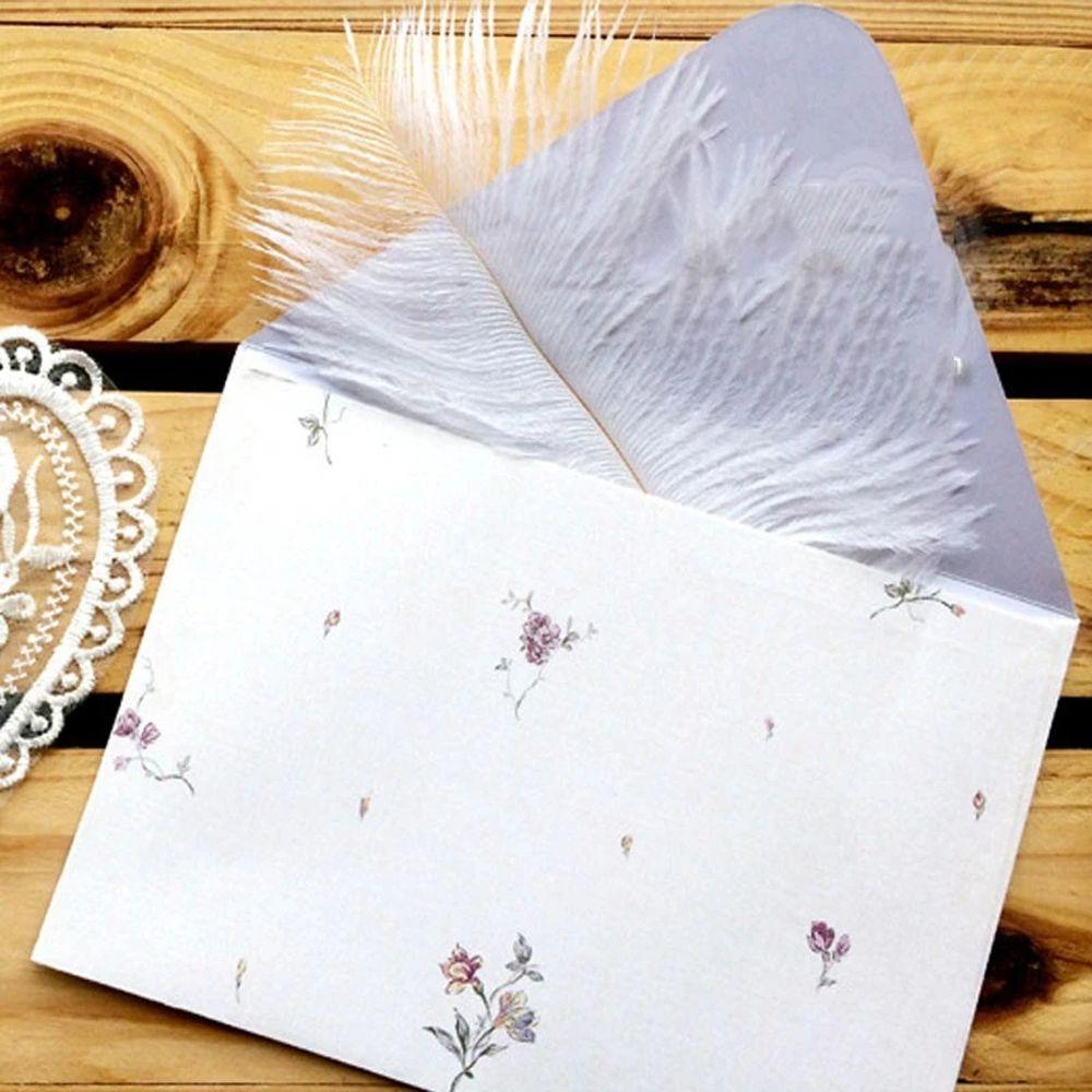 Letterform Letter Pad Valentine's Day Fresh Envelopes Letter Paper Elegant Floral Writing Paper