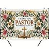 1pc Thank you pastor, birthday banner flag supplies, cake table photography studio party decoration