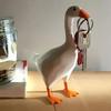 Goose Duck Key Holder Figurine Home Decoration Animal Sculpture for Storage Room