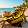 Borussia Dortmund Customize Text Beach Towel Super Soft & Absorbent
