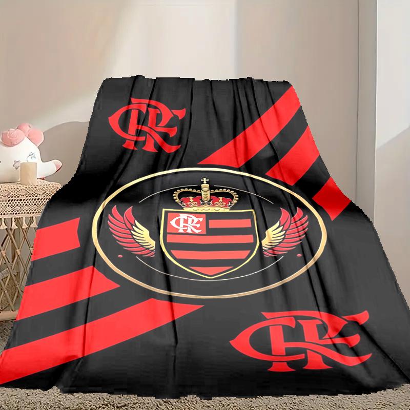 Rangers FC Pattern Blanket, Cozy Blanket for All-Season Comfort on Sofas, Beds, Office, Car, Camping and Travel