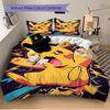 3pcs bedding set Pikachu Electric Includes 1 Comforter + 2 Pillowcases, Without Pillow Inserts, Soft Comfortable,a0910244