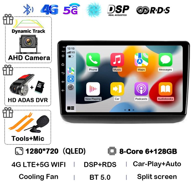 Android 14 Auto Carplay WIFI+4G для Jeep Grand Cherokee WK2 2013 - 2020 Автомобильное радио GPS навигация Мультимедиа Видеоплеер Стерео