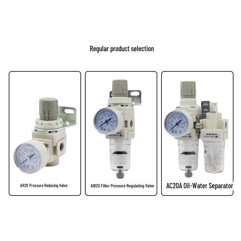 SMC AC20B-02-B Фильтр-регулятор и AC30B Маслоотделитель и AC40B-04-B Регулятор