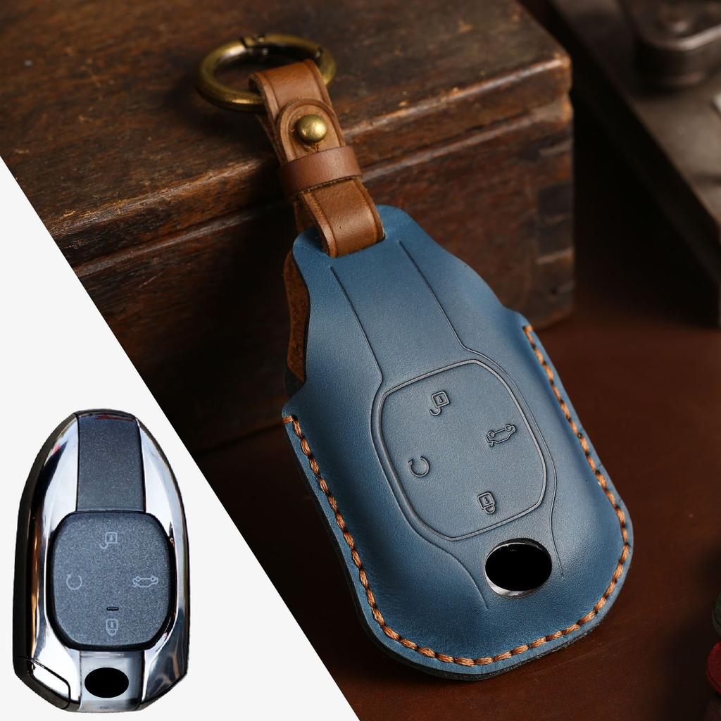 The retro key set is suitable for GAC Trumpchi Shadow Leopard's new GS8 handmade car key bag.