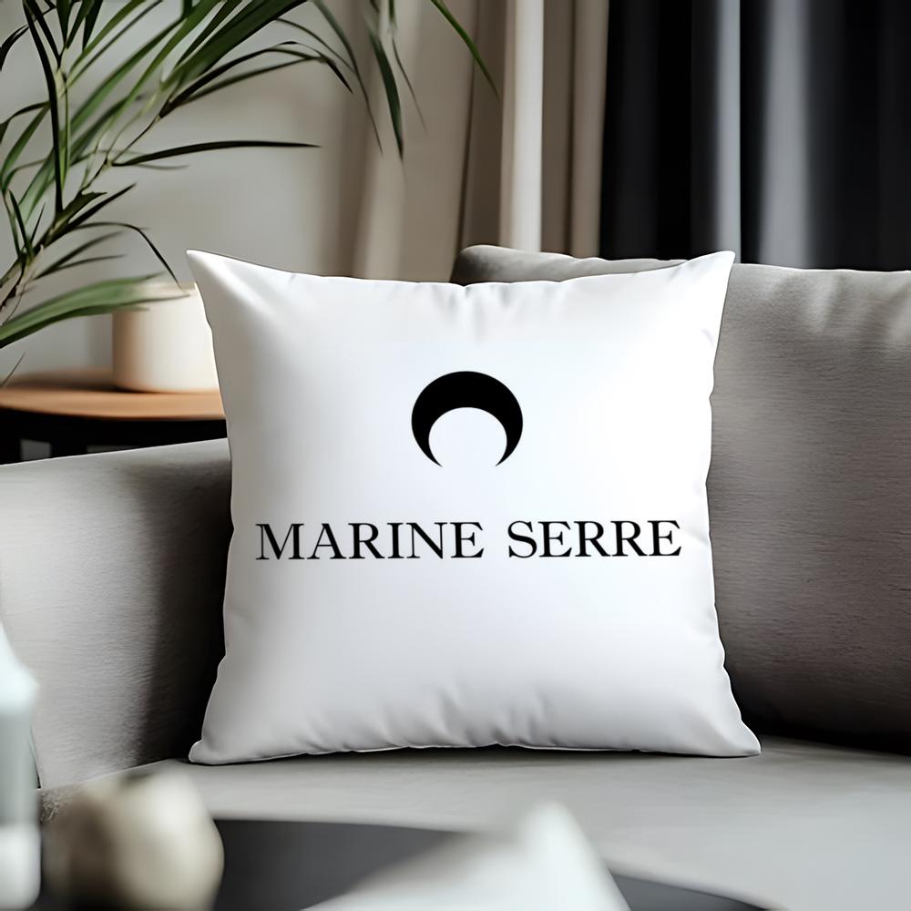 Viral MMarine Serreful Cushion Cover Antidustmite Pillowcase Invisible Zipper Silky Short Plush Sofa Cushion Cover