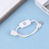 DC 5V Usb Led Inline Touch Dimming Switch 30Cm Кнопка Вкл. Выкл. Удлинительный кабель Шнур Димер Для Одноцветной Светодиодной Ленты