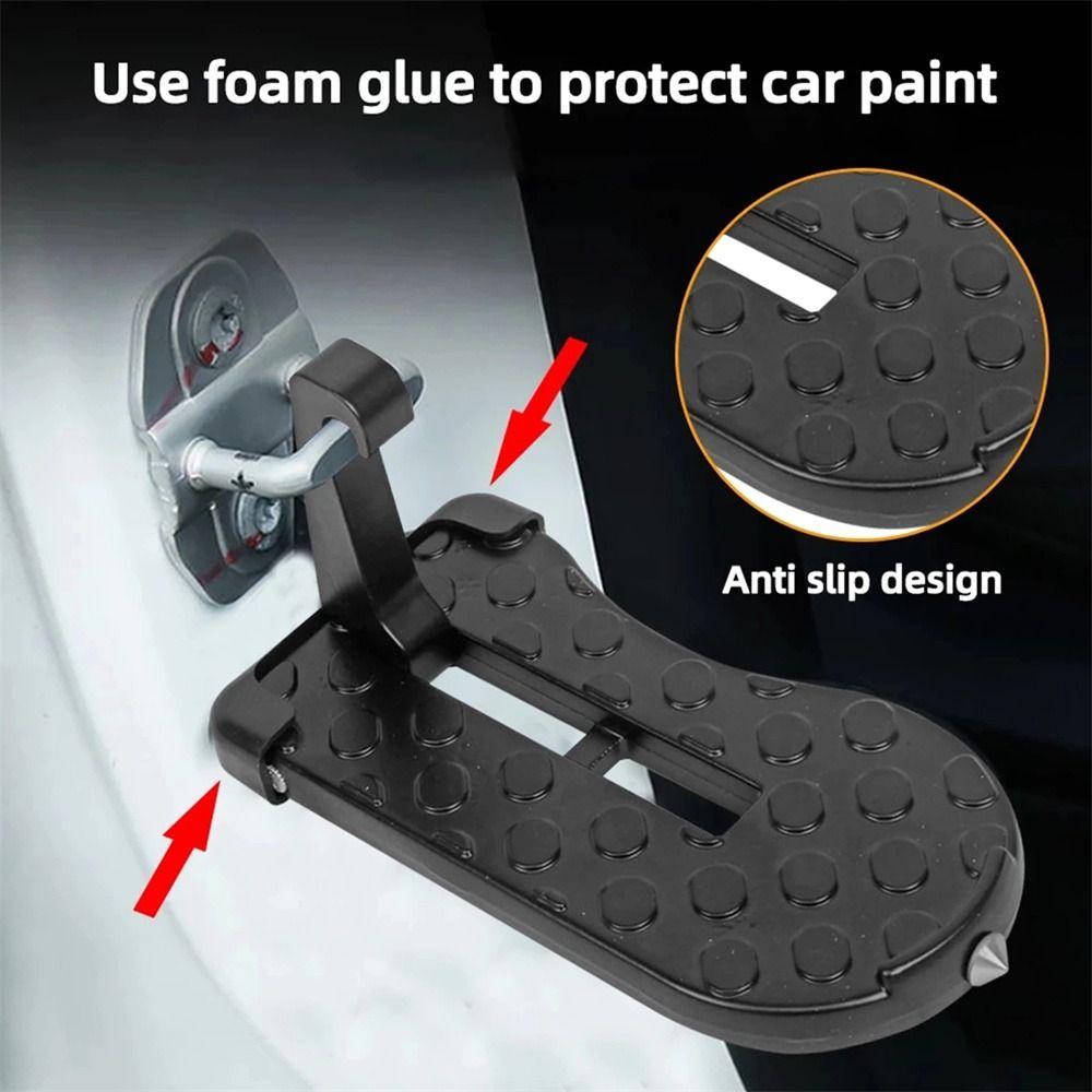 Running Boards Rack Step NonSlip Foot Rest Car Rooftop Luggage Ladder Step Pedal Car Door Step