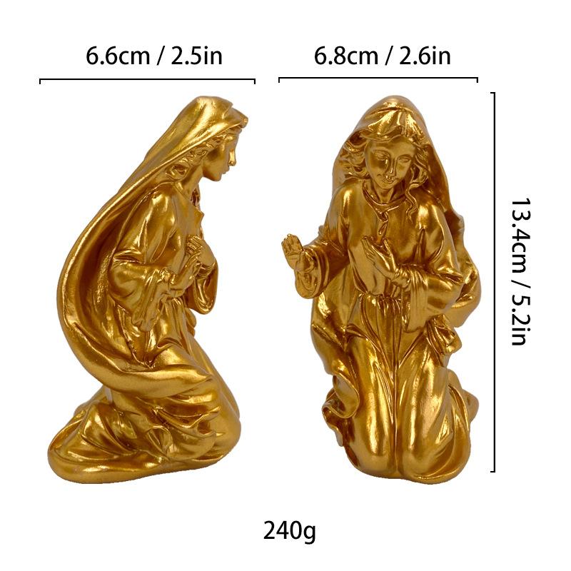 Скульптура имитирующая человеческую фигуру Христос Католицизм Пастух Ангел Смоляные поделки Иисус Домашнее украшение Украшения
