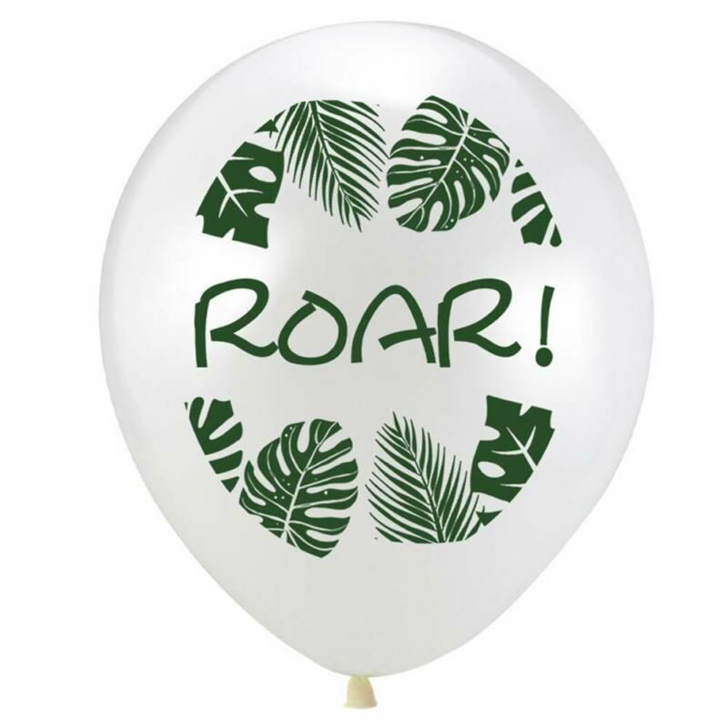 16pcs Dinosaur Letter Printed Balloon Sets Kids Boys Girls Birthday Festival Events Party Decor Supplies ARI