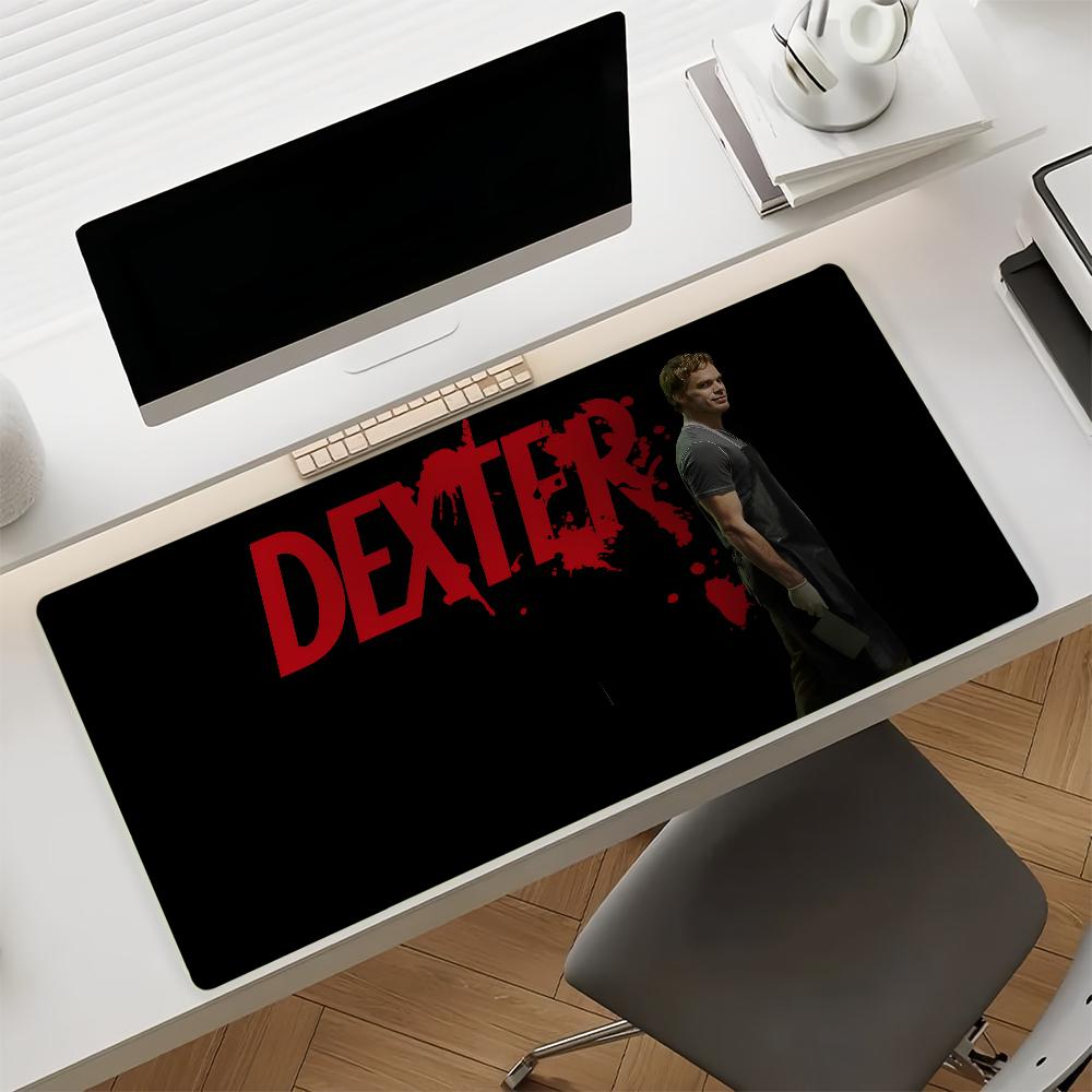 TV Show Dexter Mouse Pad Non-slip Locking Edge DeskMat PC Laptop Accessories Rubber Office Keyboard Large Game