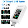 USB-тестер постоянного тока Type-C, измеритель тока 4-30 В, вольтметр, таймер, амперметр, цифровой монитор, сохранение при выключении, индикатор питания, зарядное устройство