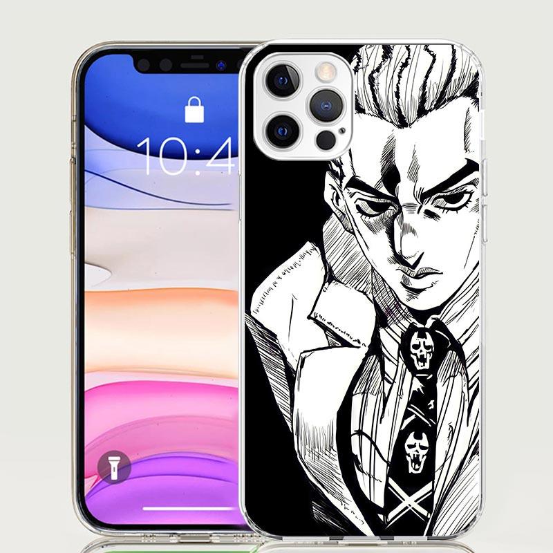 Чехол для телефона JoJo Кира Йошикаге Killer Queen Для iPhone 17 Air 16 15 Plus 11 14 Pro Max 13 Mini 12 7 8 + SE Рисунок Арт На заказ