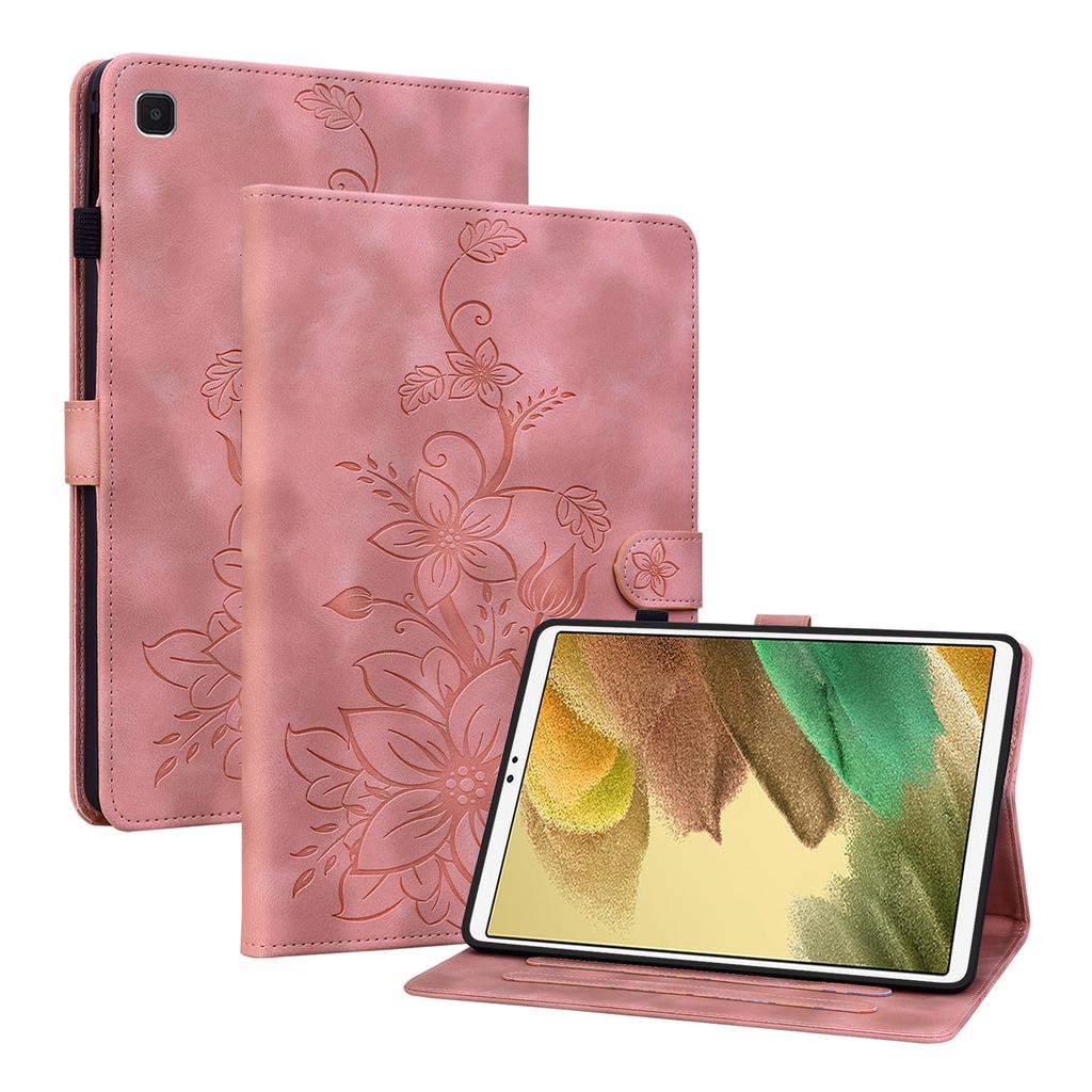 Для Samsung Galaxy Tab A7 Lite (Galaxy Tab A7 Lite Wi-Fi SM-T220, Tab A7 Lite LTE SM-T225).Чехол для планшета из искусственной кожи с изысканным цветочным тиснением