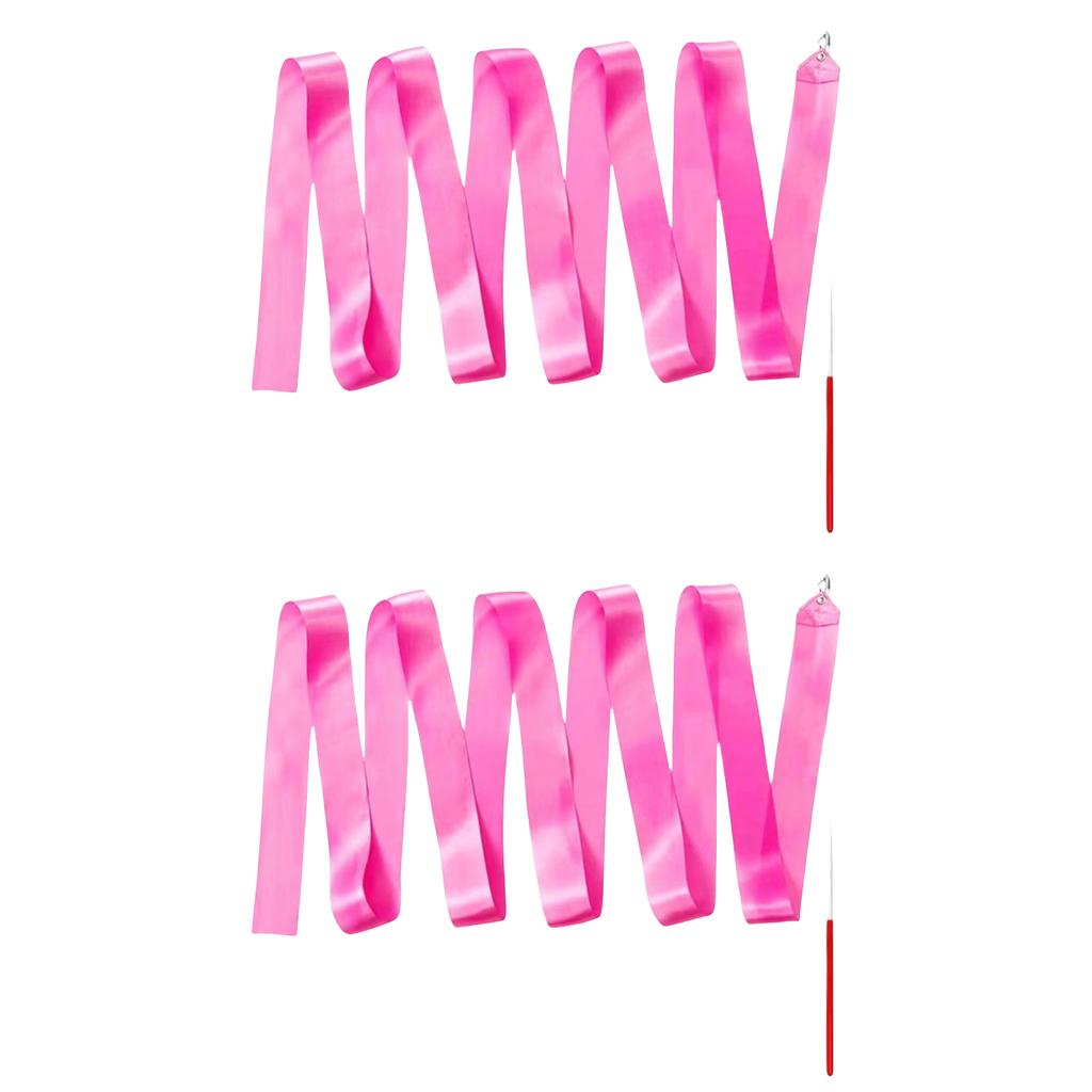 2 метра танцевальные ленты гимнастическая лента для детей красочная гимнастическая лента с палочкой для кручения лента-палочка для художественной гимнастики