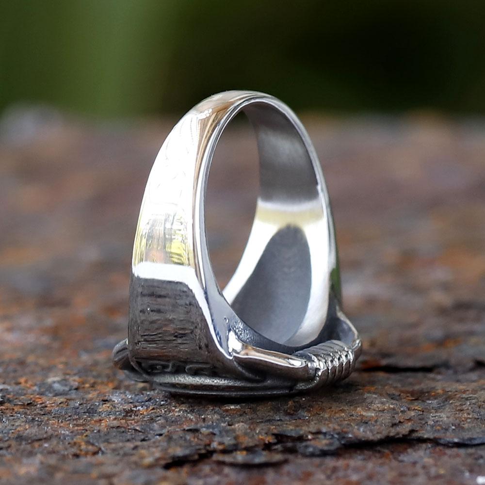 Новое Винтажное Кольцо Байкера из Нержавеющей Стали 316L С Узорами Якоря Для Мужчин Женщин Панк Мотоциклетные Украшения Подарок