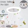 E27 Ceiling Fan Light Adjustable Ceiling Lamp Electric Fan 3-Speed Adjustment Of Room Air Purification And Cooling Lighting Household Decor