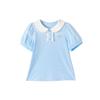 Girls' Fashionable Doll Collar T-Shirt