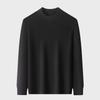 Yiliteng Men's Lambswool Blend Thickened Pullover Sweater
