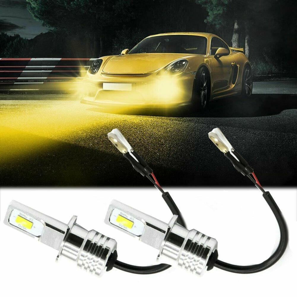 Светодиодные лампы Противотуманные фары Лампочки для наружного применения 3000К 55Вт 6000ЛМ