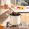 3L Stainless Steel  Deep Fryer Pot with Oil Storage Pot Kitchen Cooking Pot Butter Warmer for Chips Onion Rings Cooking Tool