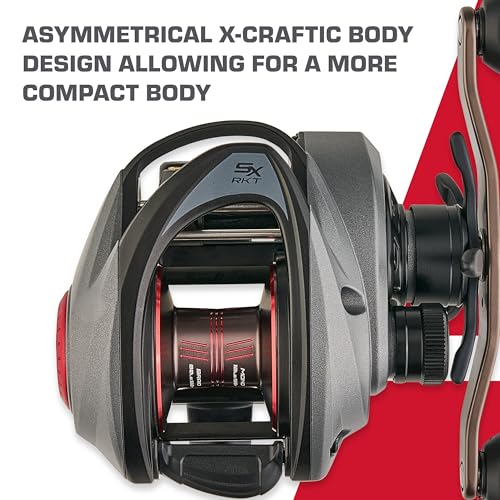 AbuGarcia REVO5 SX-Rocket-L Левосторонний автобус/совместимая с солью высокая передача