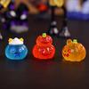 8Pcs Luminous Halloween Micro Landscape Miniature Figurine Resin Craft Mini Fairy Garden Ornament Pumpkin Ghost Decoration
