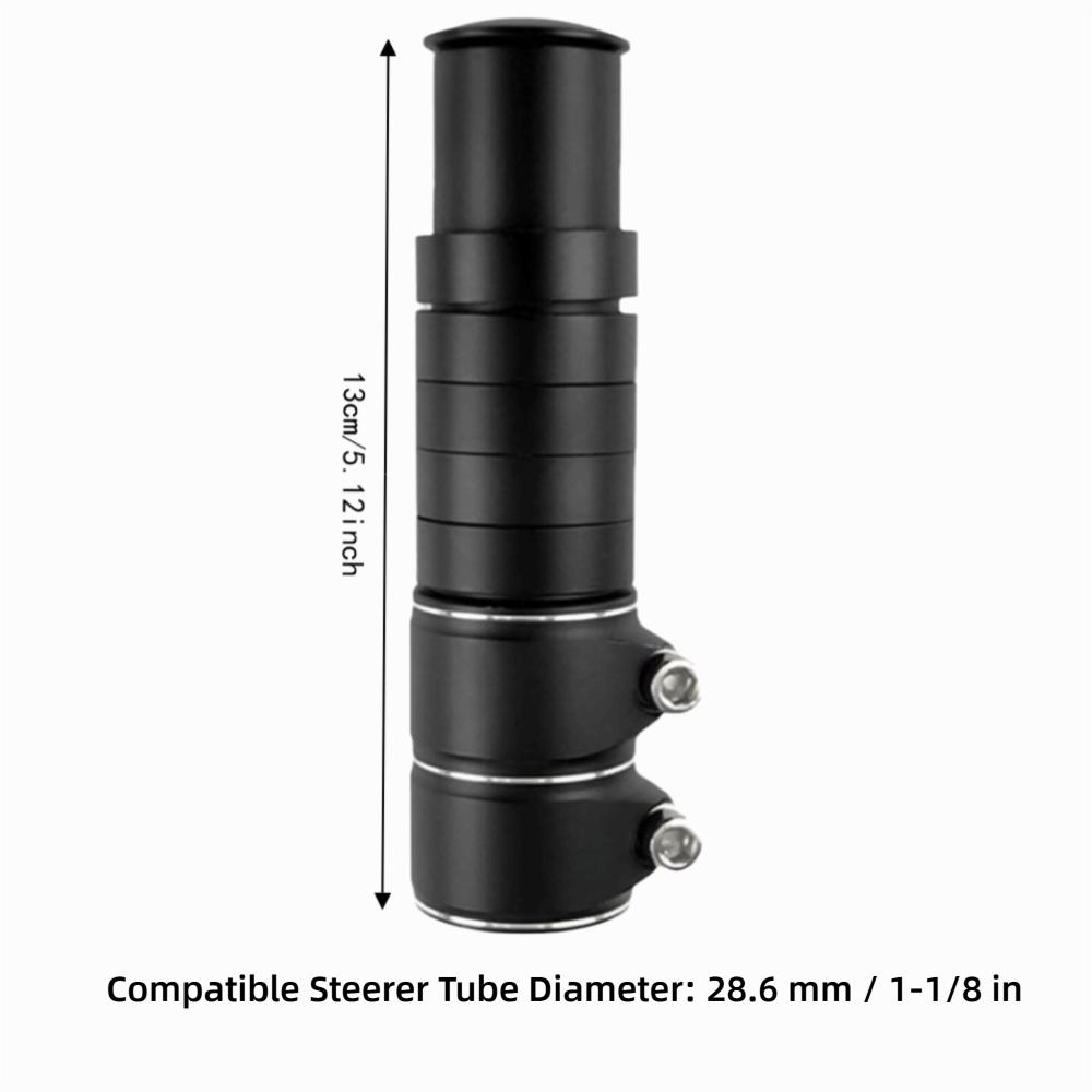 Aluminum Alloy Bike Stem Riser 1-1/8 Inch Diameter Bicycle Handlebar Raiser Bike Maintenance