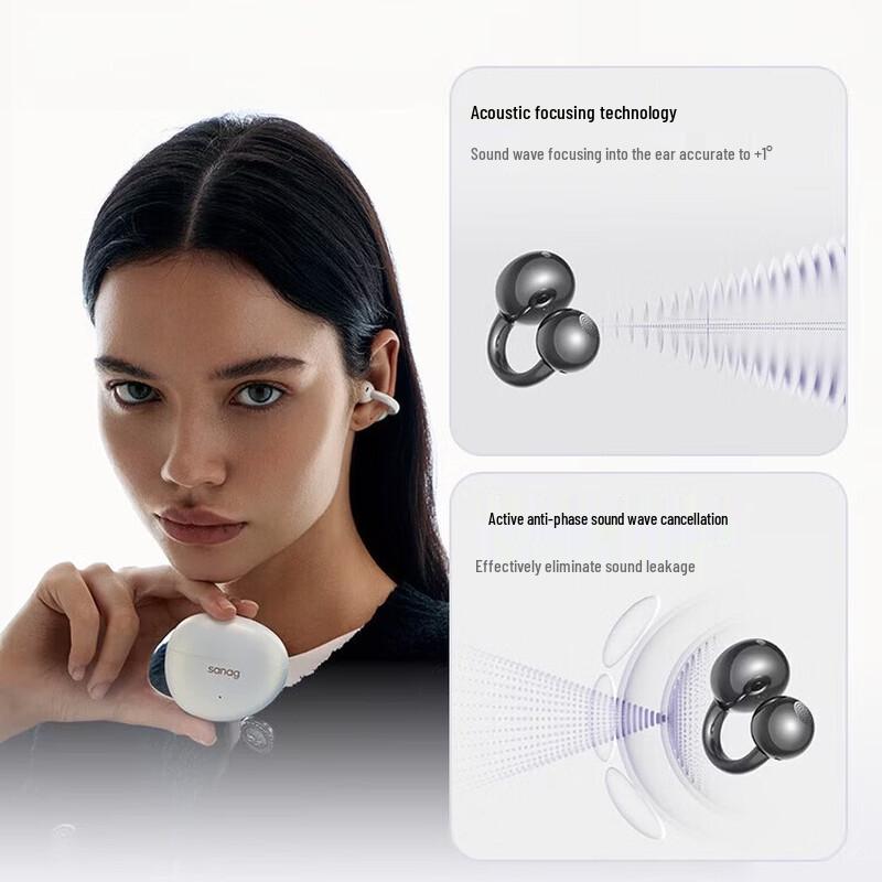 SANAG S7S AI Bluetooth Открытые спортивные наушники-клипсы