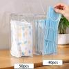 1/2pcs-Transparent Mask Storage Box with Cover Dust Mouth and Nose Cover Door Desk Entrance Mask Box