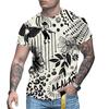 Летний топ с круглым вырезом и 3D-принтом, модные повседневные футболки с короткими рукавами для мужчин
