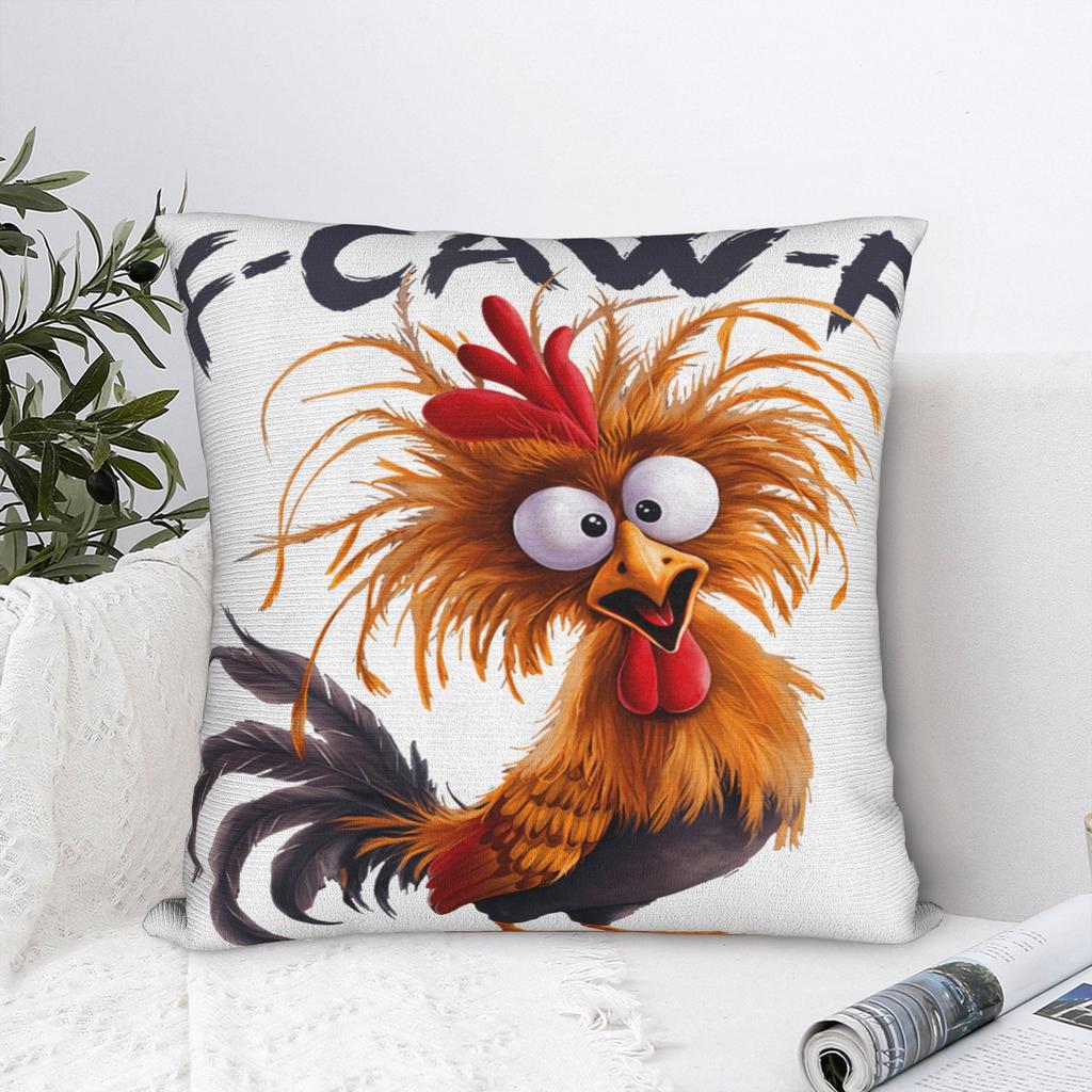 Chicken F-CAW-F  Pillowcases  Vintage Pillow Case For Sofa Car Home Decor Comfy Pillow Cover